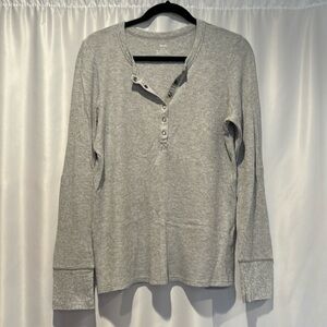 Aerie waffle henley top